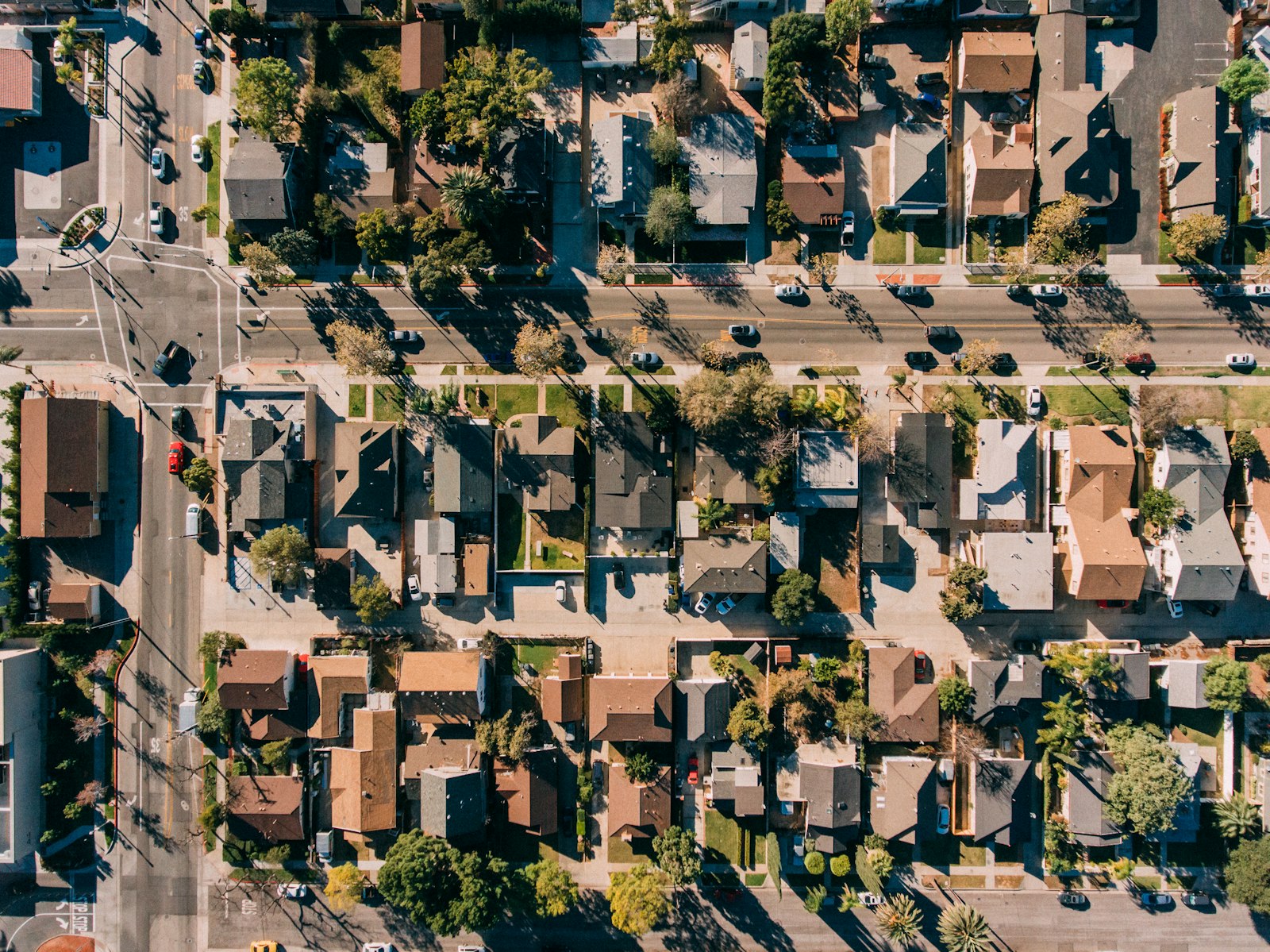 Aerial photography of houses during daytime